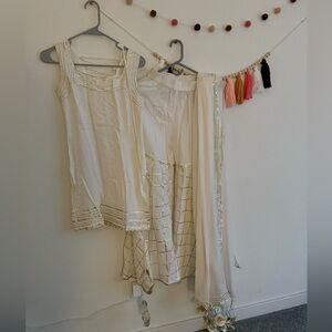 Elegant Cream Ethnic Outfit